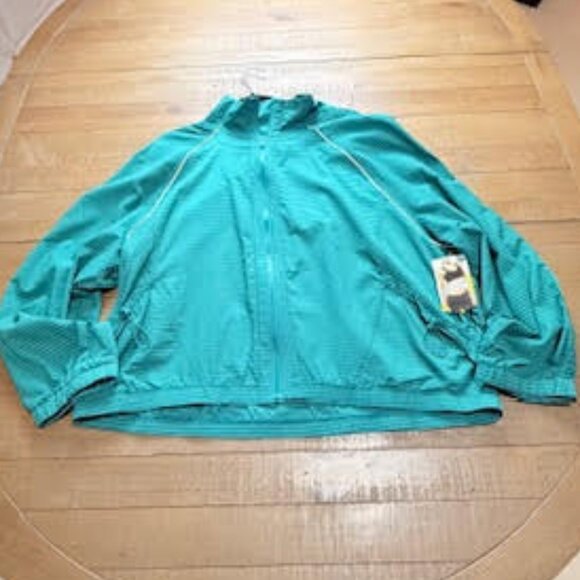 Avia Women’s Activewear Set Jacket + Running Shorts Green Size 3X NWT - Picture 3 of 12